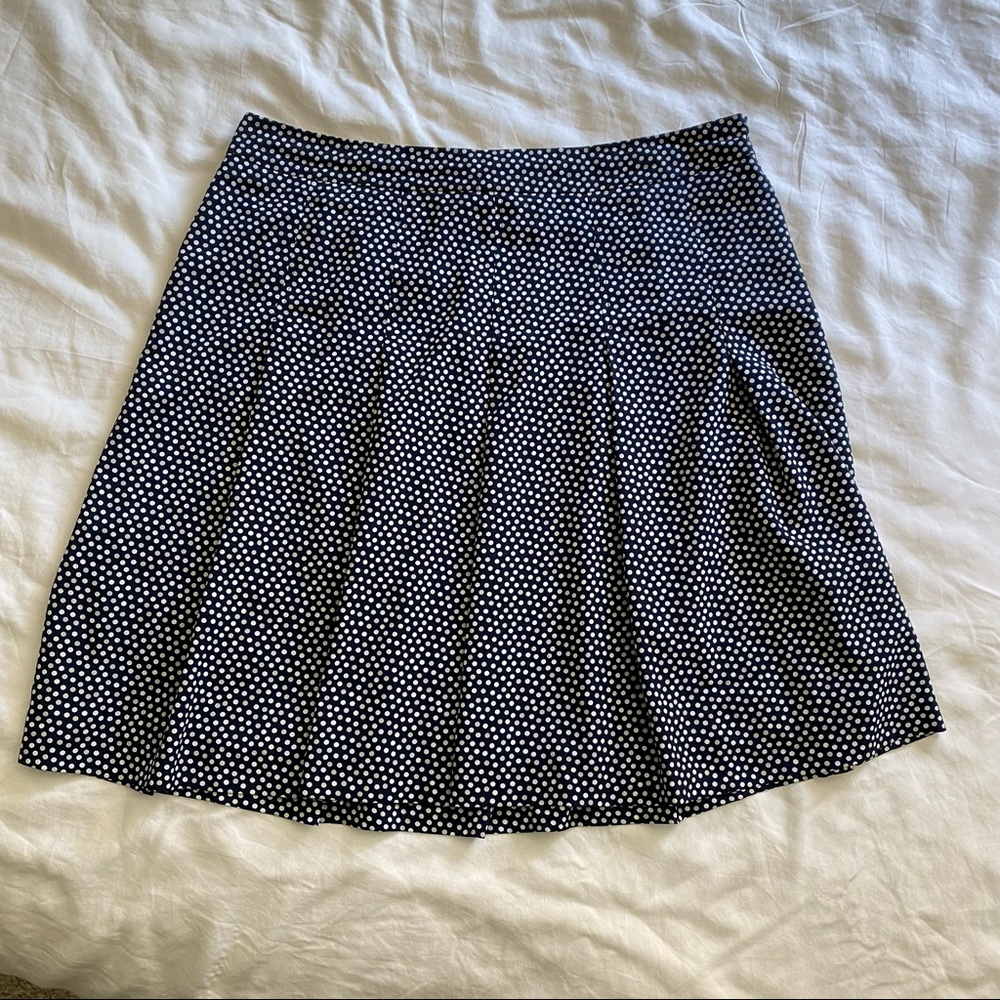 Jones NY Collection blue/white polka dot skirt-16